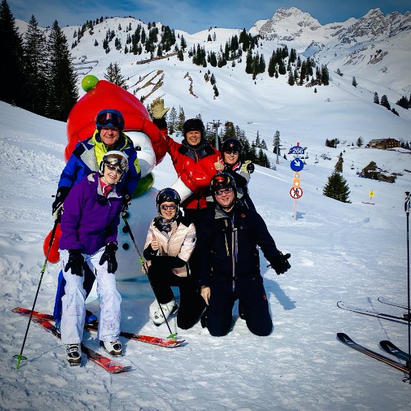 Skiing in Warth