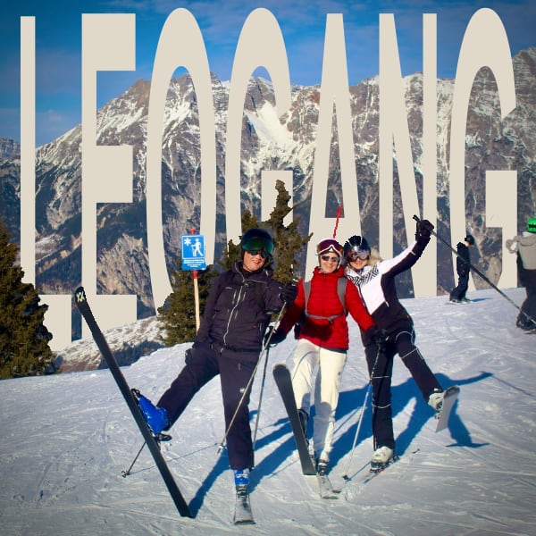 Skiing in leogang